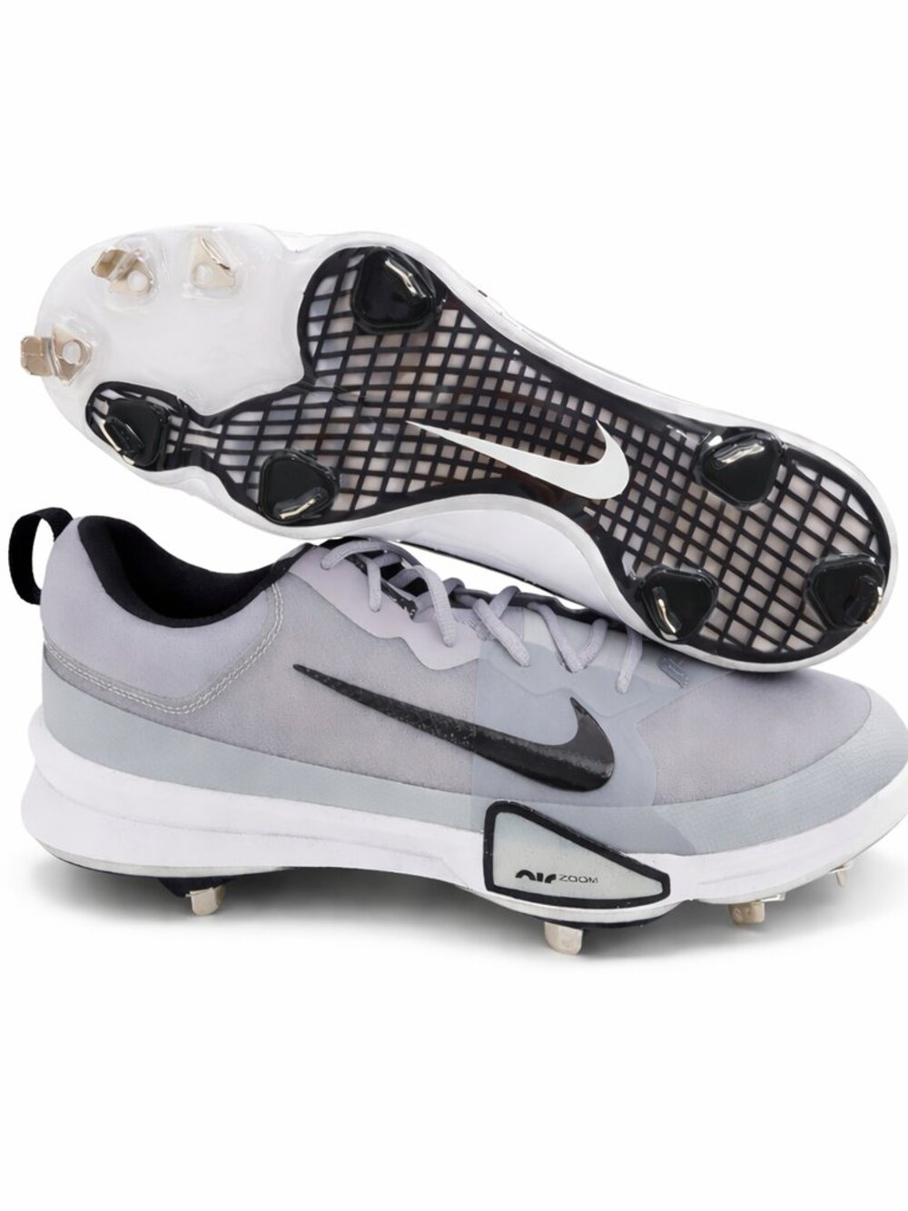 Nike Trout 9 Keystone Cleats Sz 14 Air Zoom Baseball Gray/Black FB2907-002